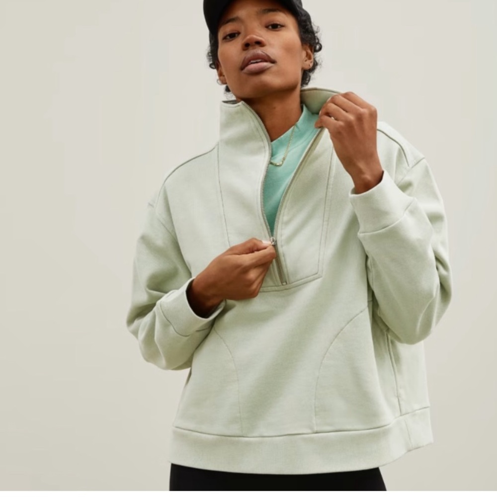 Everlane | The Track Half-Zip - beautiful color!
